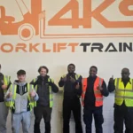 Candidates on the 4KS Peterborough forklift training programme