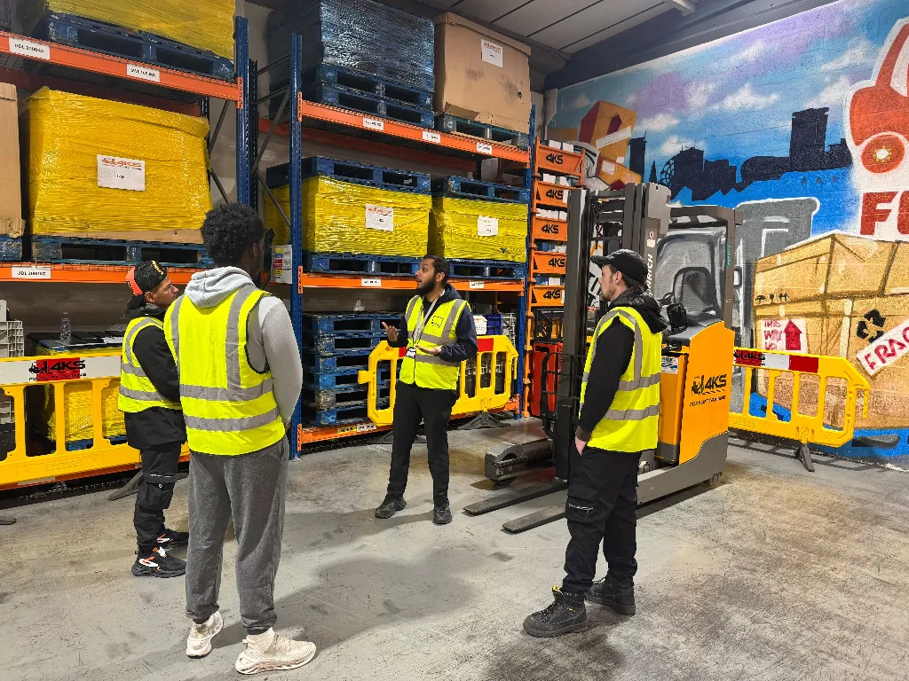 back-to-back forklift conversion training | Forklift Training Reach Truck training delivered by 4KS
