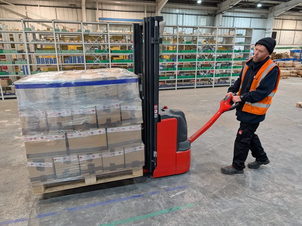 onsite forklift training Rhyl | Forklift Training Onsite A5 Pallet Stacker training delivered by 4KS in Rhyl
