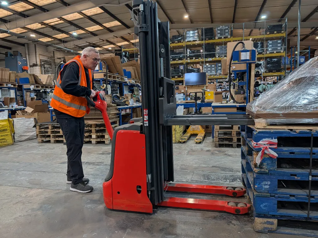 onsite forklift training Rhyl | Forklift Training Onsite A5 Pallet Stacker training delivered by 4KS in Rhyl